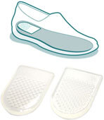Прозрачные гелевые подпяточники для повседневного использования в любой обуви